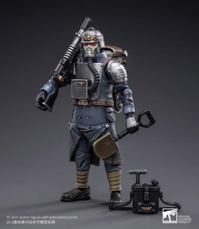 Joytoy 1/18 Warhammer 40K Astra Militarum Death Korps of Krieg Veteran Squad Demolitions Specialist [Dented Box]