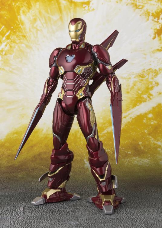SH Figuarts Marvel Avengers Infinity War Iron Man Mark 50 with Nano Weapon Set