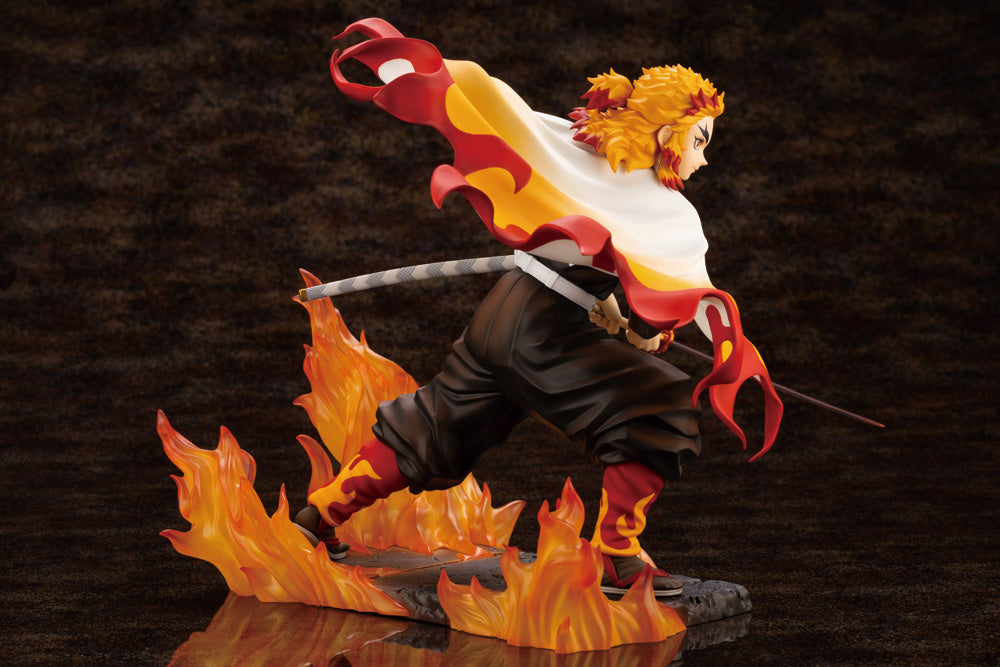 Kotobukiya Artfx-J Demon Slayer Kyojuro Rengoku [with Bonus Faceplate]