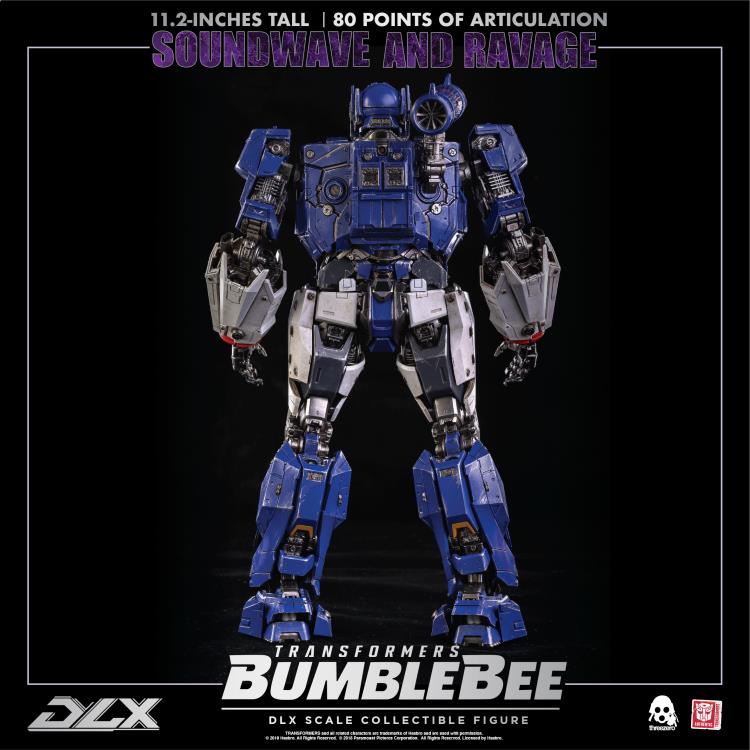 Threezero DLX Transformers Bumblebee Movie Soundwave and Ravage