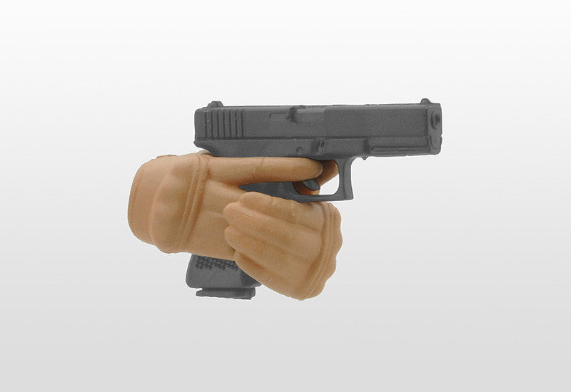 Tomytec Little Armory LAOP06 Figma Tactical Gloves 2 Handgun Set (Tan)
