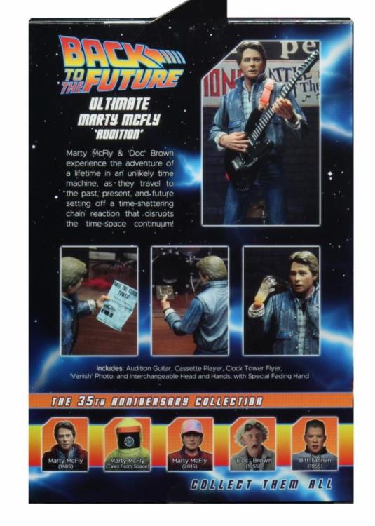 Neca Ultimate Back to the Future Marty McFly 85 Audition [Dented Box]