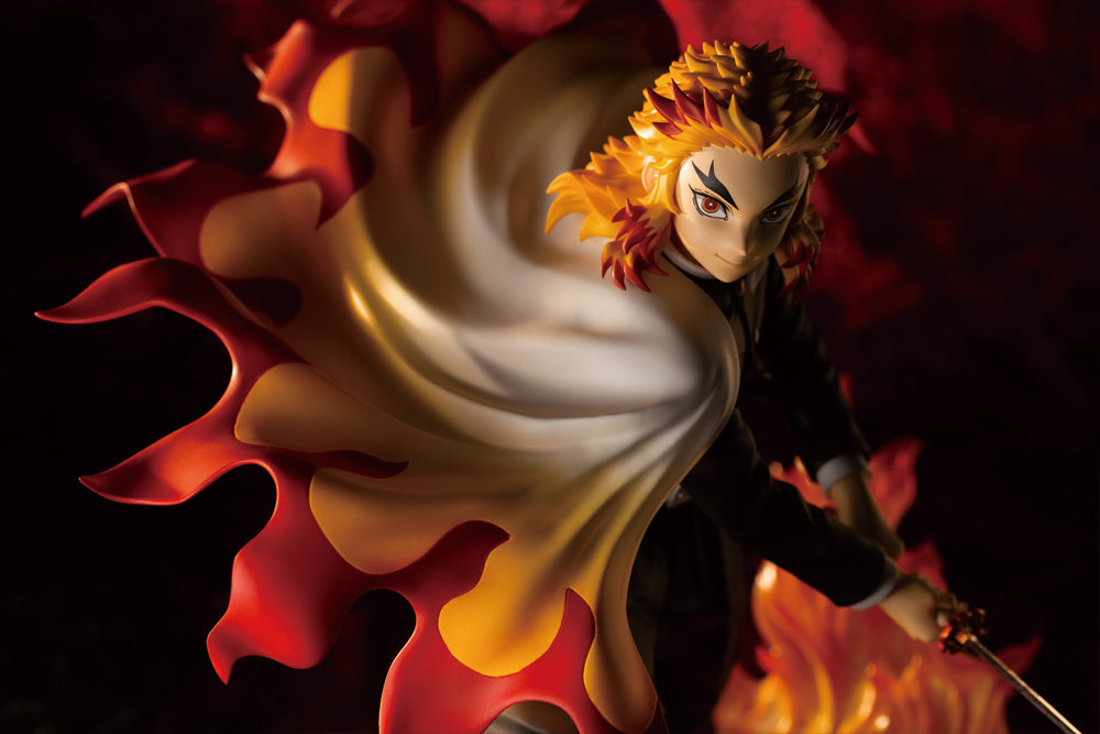 Kotobukiya Artfx-J Demon Slayer Kyojuro Rengoku [with Bonus Faceplate]