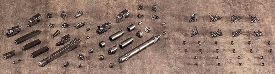 Kotobukiya MSG Mecha Supply Assortment 02 Propellant Tank Set Gunmetal Version [Model Kit]